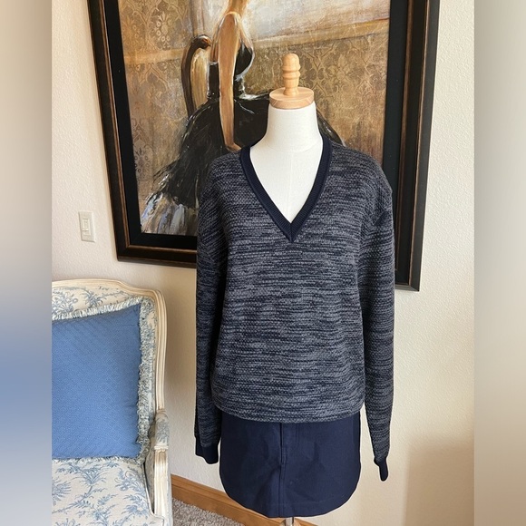 Melinda Gloss Paris Sweaters - Melinda Gloss Paris Sz XL Blue Wool Sweater